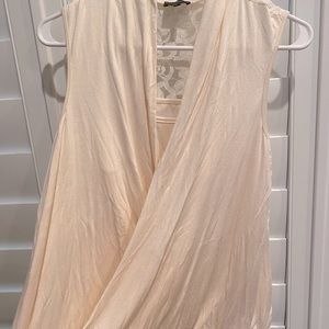 Cream Lace Back Blouse